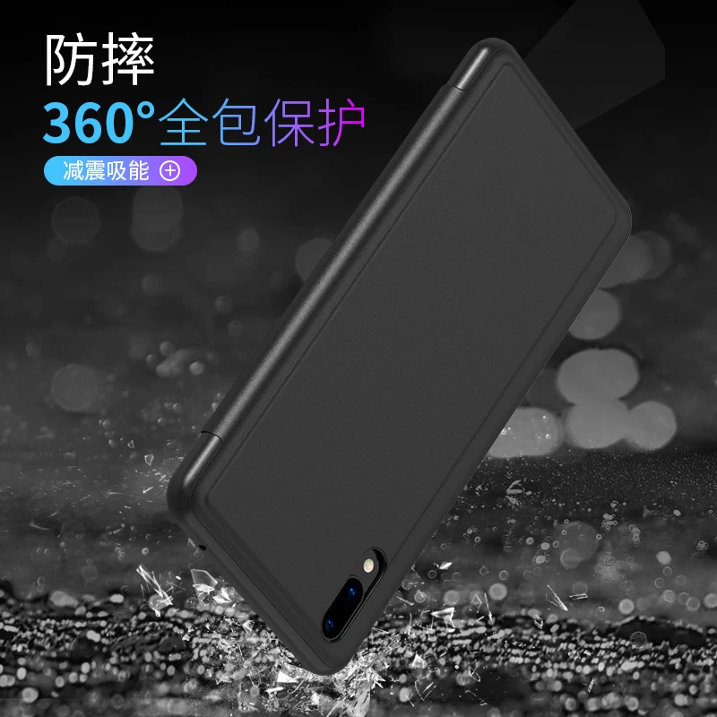 Умный откидной зеркальный чехол с подставкой для vivo V11 Pro X21 V11i Прозрачный VIVO X23 V7