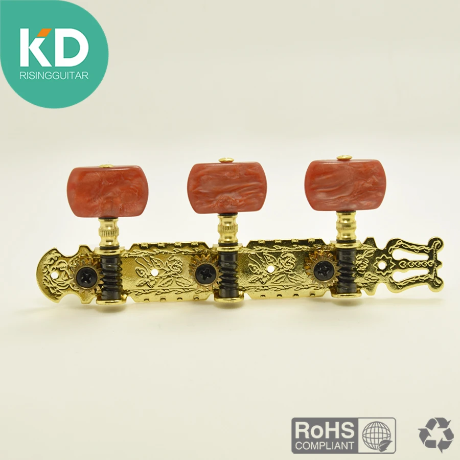 2 PC per set High end Classical Guitar Tuning Pegs Machine Heads Gold