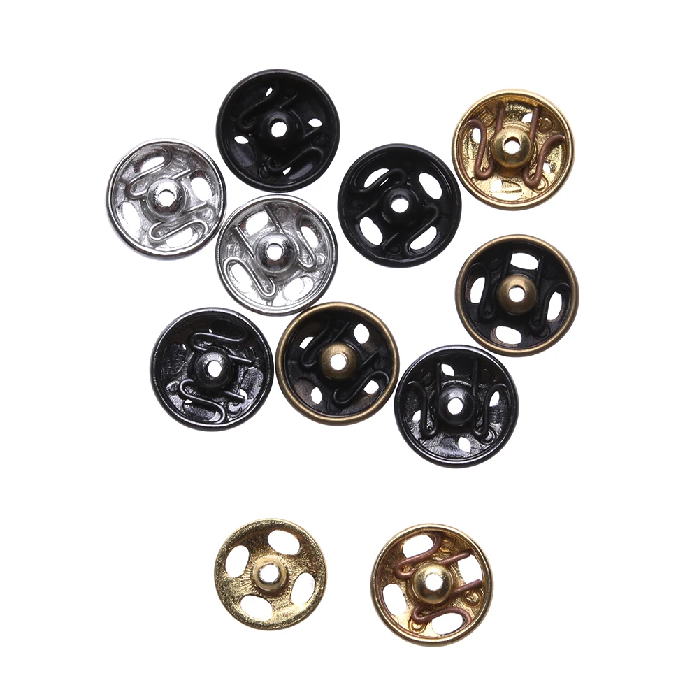 24Pcs Mini Button Buckle for 1/6 Doll DIY Doll Clothes Metal Buckle Invisible Snap Handmade Doll Clothing Sewing Accessories