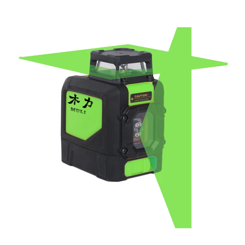 

German LD green light 5-wire spirit level 360 degree horizontal line 1 vertical line Mini waterproof laser infrared construction