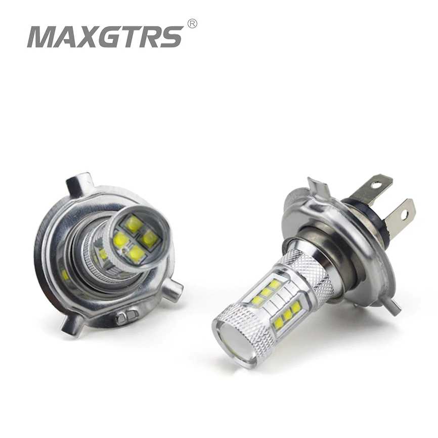 

2X H4 9003 HB2 80W CREE Chip XBD Led Car Auto Front Turn DRL Signal Fog Light Lamp Blub White/Red/Amber Exterior Lighting