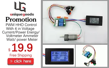 

PWM HHO Control With 4 in 1 Voltage Current Power Energy voltmeter Am meter Watt Power Meter Display