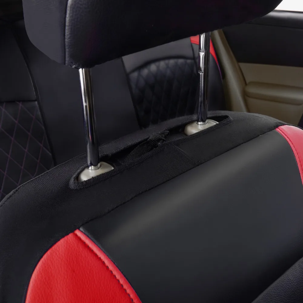 Автомобиль-Пасс из искусственной кожи универсальный чехол для автомобильных сидений боковая подушка безопасности совместимые водонепроницаемые автомобильные аксессуары для интерьера подходят для большинства автомобилей