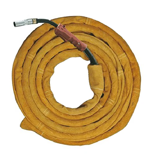 Flame Resistant Heavy Duty Split Cow Leather TIG Welding Torch Cable