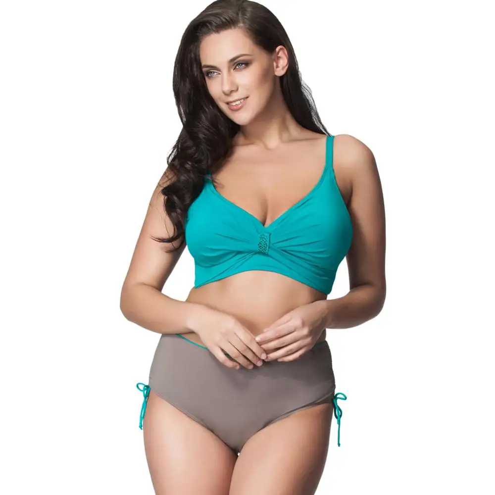

2017 Brand Hot Sale Halter Women Sexy Bikinis Set Swimwear Women Push Up Bathing Suit Sexy High Waisted Bottom Plus Size Bikinis