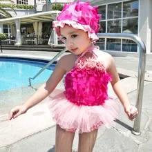 Детские бикини для девочек кружевной раздельный купальник принцессы три комплекта кепки оптом crony