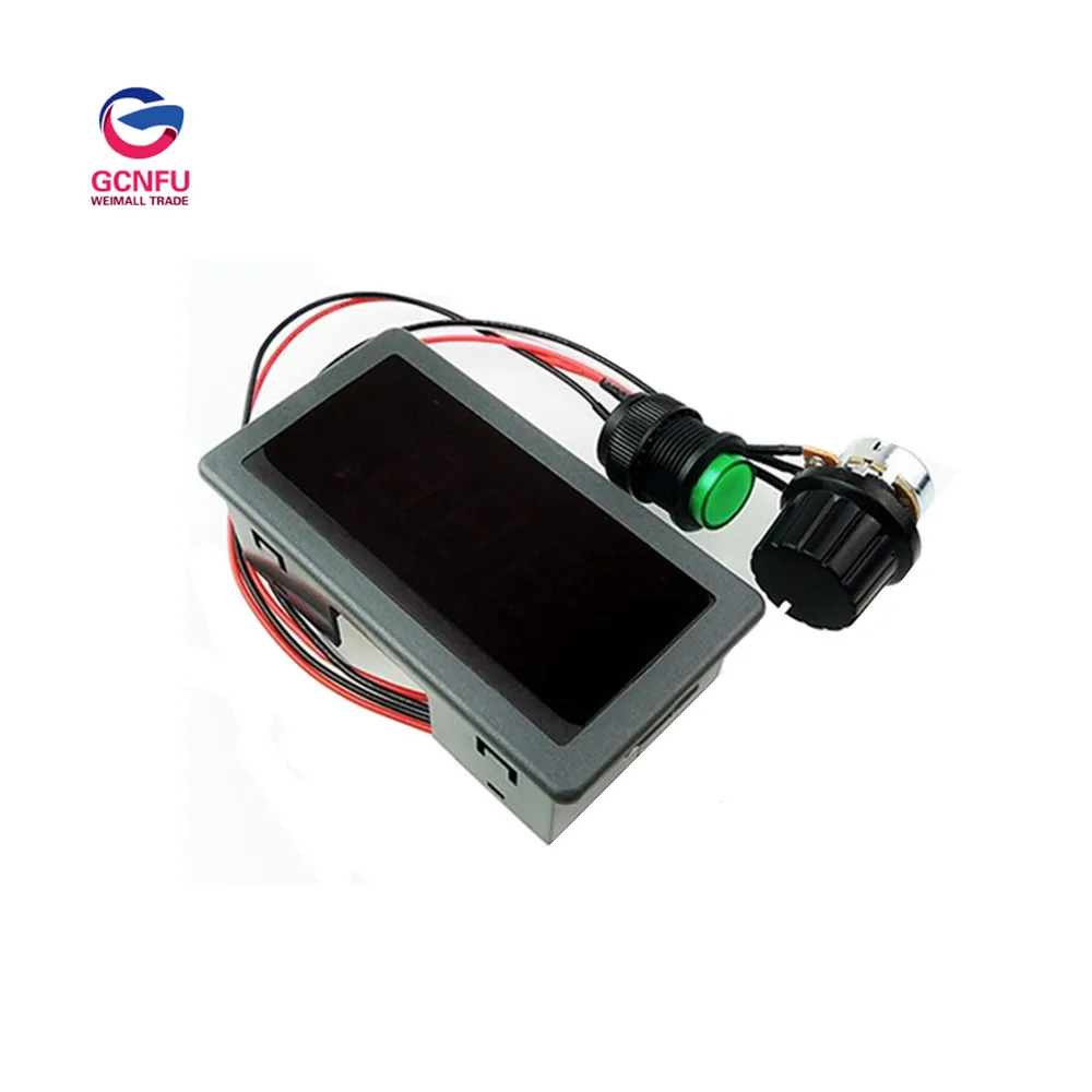 

Wholesale Digital DC Motor Speed Controller PWM Speed Control Switch Stepless Governor LED Display 6V-30V 180W Free Shipping