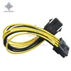 6 Pin Feamle к 8 Pin Male PCI Express кабель преобразователя питания ЦП видеокарта 6 Pin к 8 Pin PCIE кабель питания соединитель ► Фото 2/6