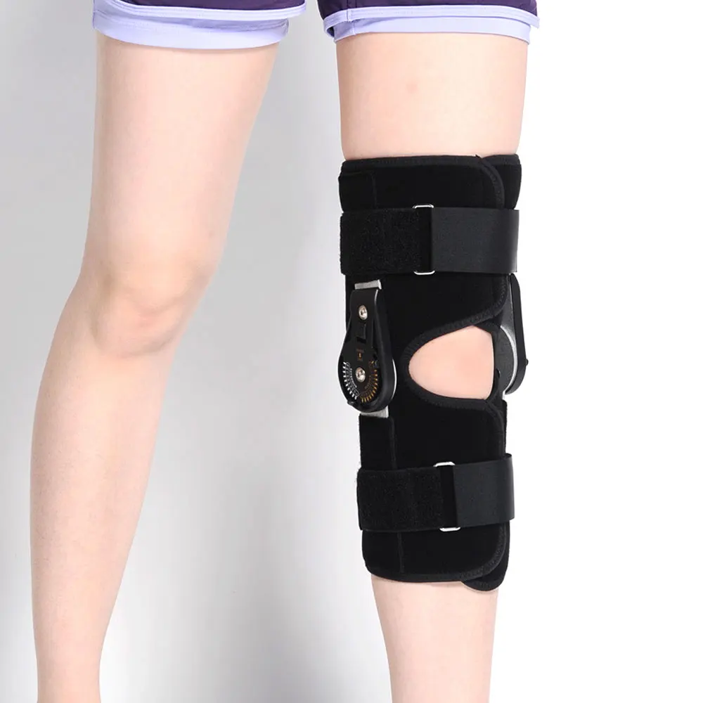 1Pcs Knee Support, Adjustable Angle Brace Wrap for Leg Injury Sprained ...