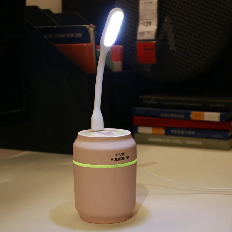 

200ML Ultrasonic Aromatherapy Essential Oil Aroma Diffuser Cool Mist Humidifier Car Air Humidifier USB With LED Lights and fan