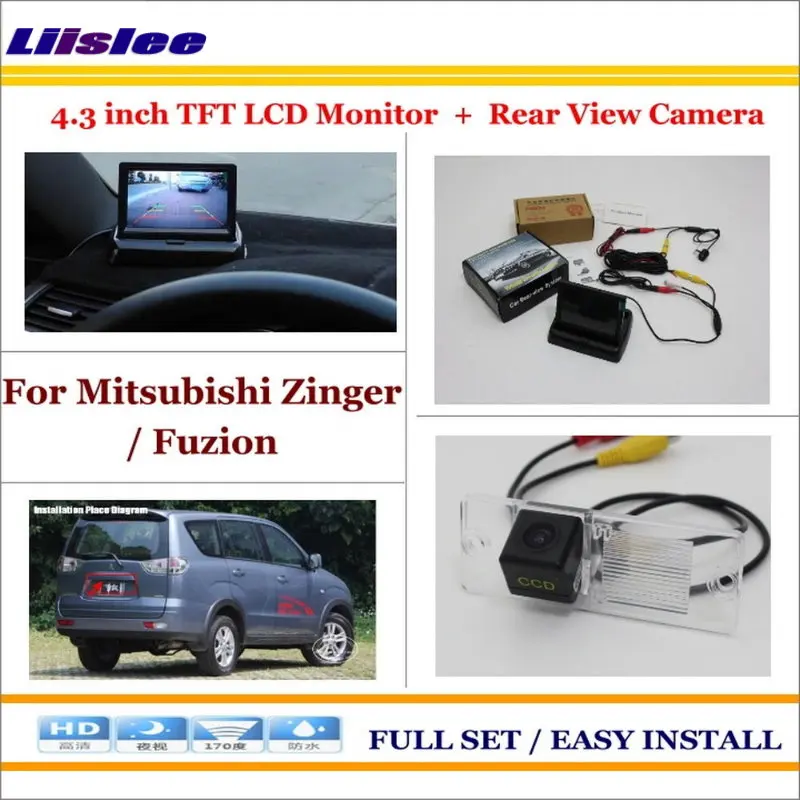 

Auto Rear View Camera Back Up + 4.3" LCD Monitor = 2 in 1 Parking Assistance System - For Mitsubishi Zinger / Fuzion