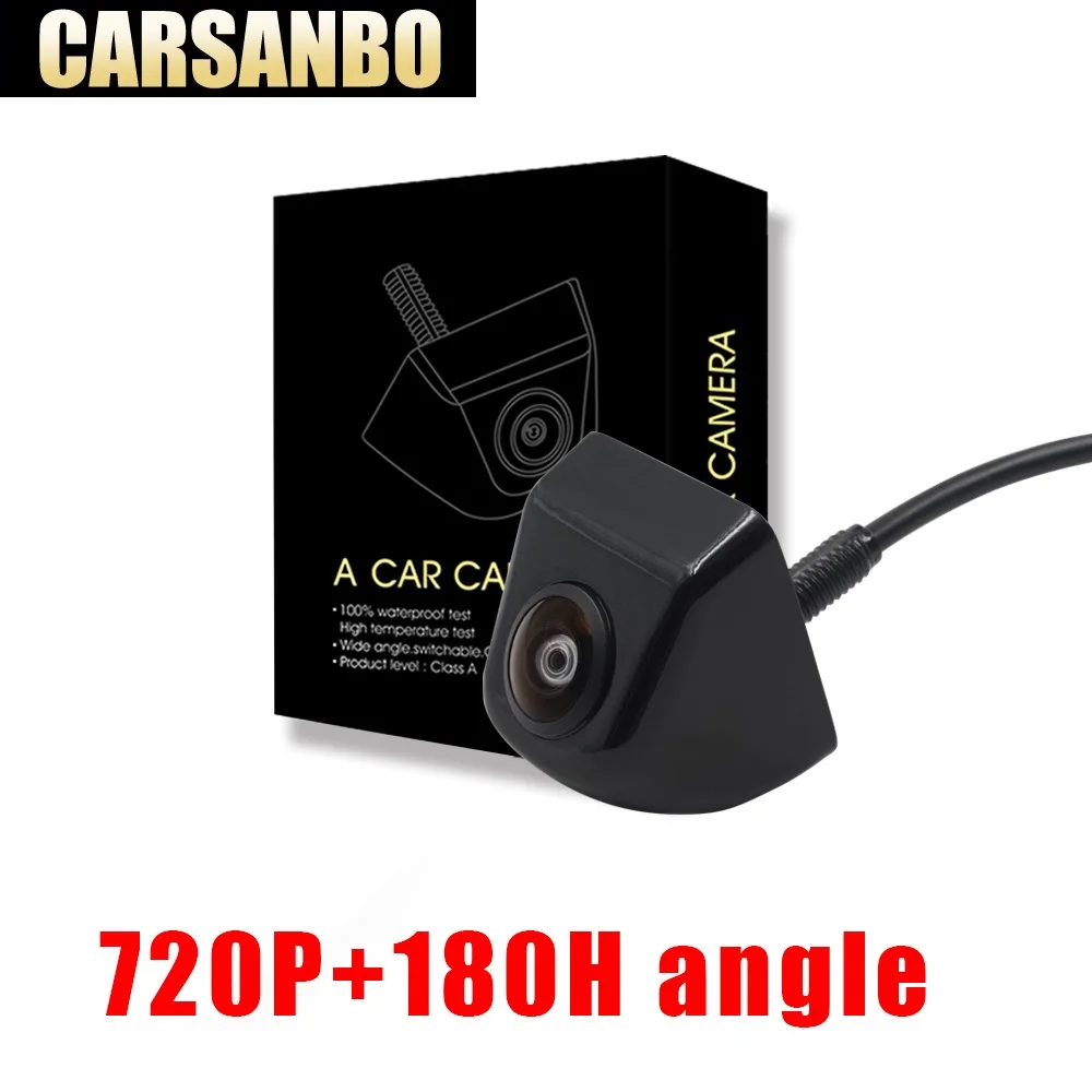 

Carsanbo 170 Degree Fish Eye Lens Starlight Night Vision Vehicle Rear / Front View Camera low-light level 15m visible Car Camera