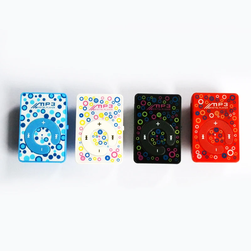 

Portable music media player clip colourful MP3 player support memory expansion button type audio player reproductor de musica