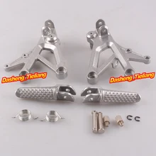 Aluminum Alloy Front Rider Foot Pegs Footrest Brackets for Honda CBR600 F4 99 00 F4i 01