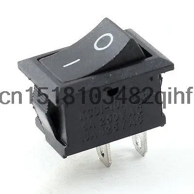 

AC 6A 250 10A 125V SPST 2 Pin ON/OFF черный кнопочный переключатель для лодки