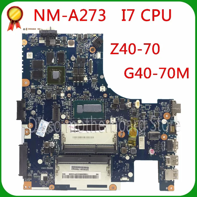$US $113.92  KEFU NM-A273 For Lenovo g40-70 Z40-70 motherboard ACLUA/ACLUB NM-A273 I7 Rev1.0 2GB video card with