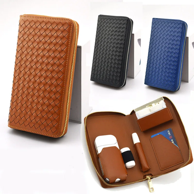 

Black Zipper Case For IQOS PU Leather Case For IQOS 2.4 Plus Box Holder Storage Anti Scratch Full Protective Carrying case