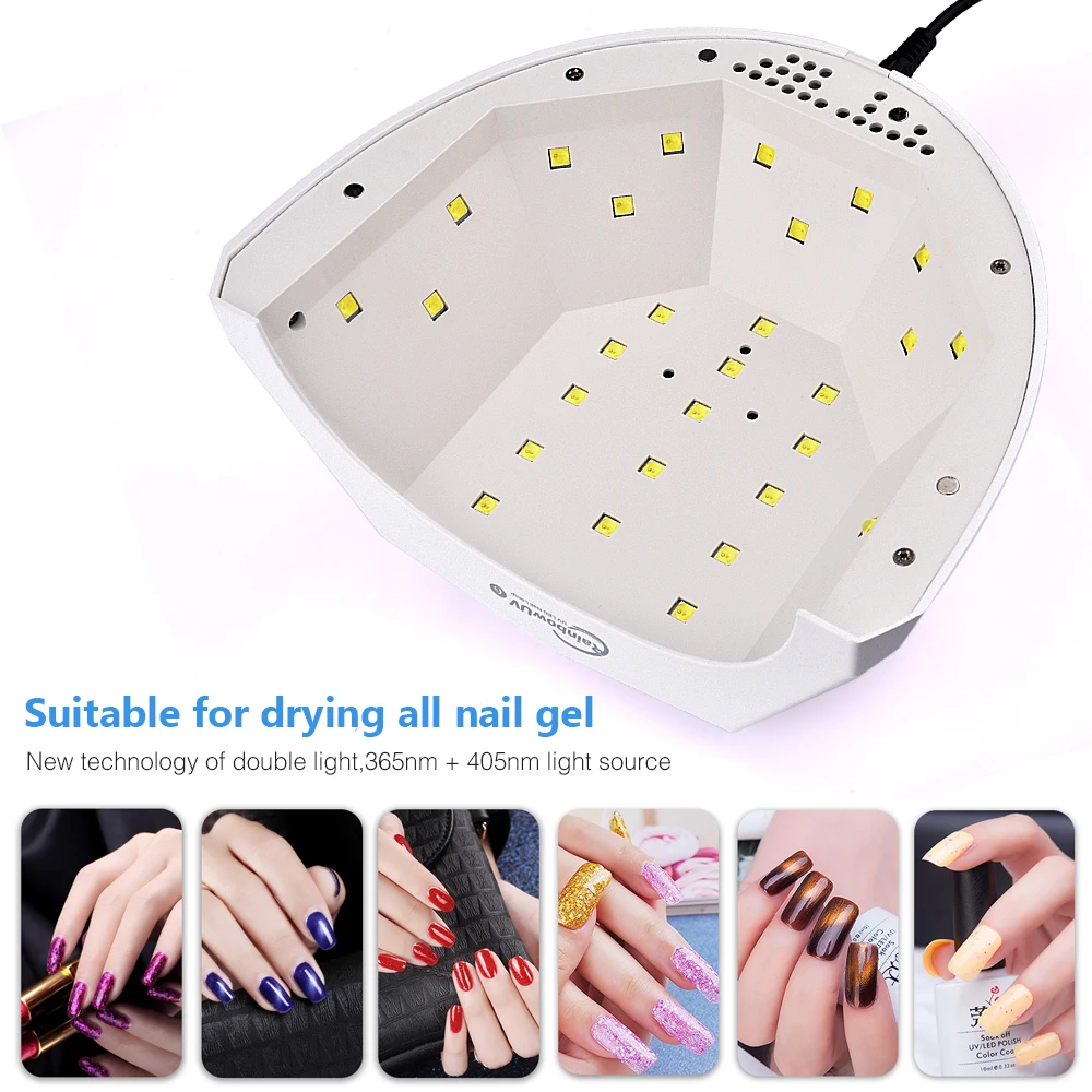 48 Вт Светодиодный светильник для ногтей с инфракрасным датчиком УФ-Сушилка для ногтей УФ-лампа для маникюрной машины Гель-лак сушка для отверждения Гель-лак для ногтей