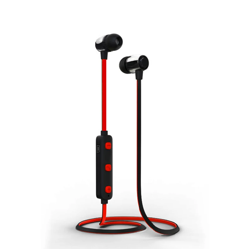 Магнитные музыкальные bluetooth-наушники 5,0 спортивный нашейный беспроводной гарнитура с микрофоном беспроводные наушники для samsung Xiaomi наушники - Цвет: Красный