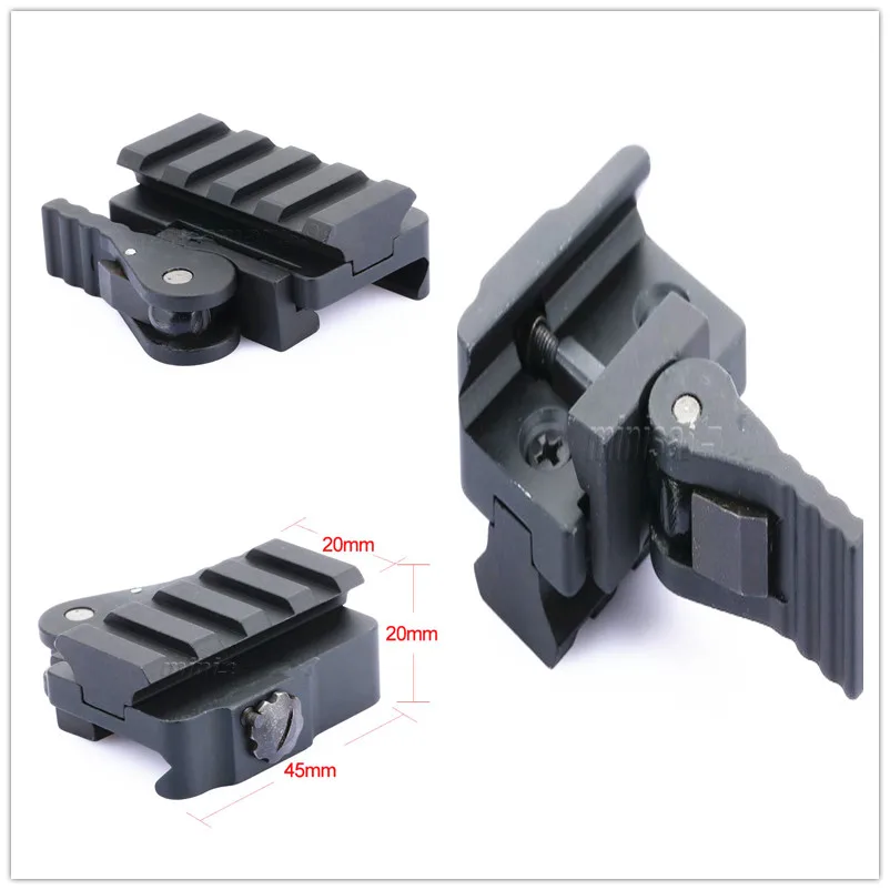 

QD Quick Release Mount Adapter 4 Slots Riser Scope Sights Mounts Fit 20mm Picatinny Weaver Rail Base Hunting Accessories