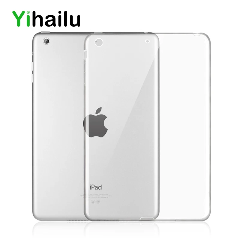 

For Apple iPad Air 1 2 TPU Soft Case Cover Crystal Clear Transparent Silicon Ultra Thin Slim Shell