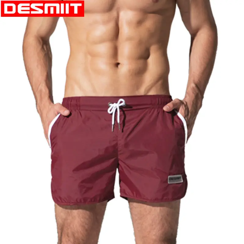 

Desmiit Swimwear Men Swimming Shorts for Men Swim Boxer Swimming Trunks Nylon Light Thin Boardshort Beachwear Plus Size Swimsuit