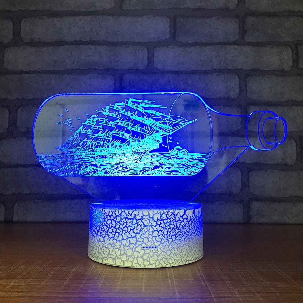3d Красочные настольные лампы для гостиной спальни атмосфера прикроватная