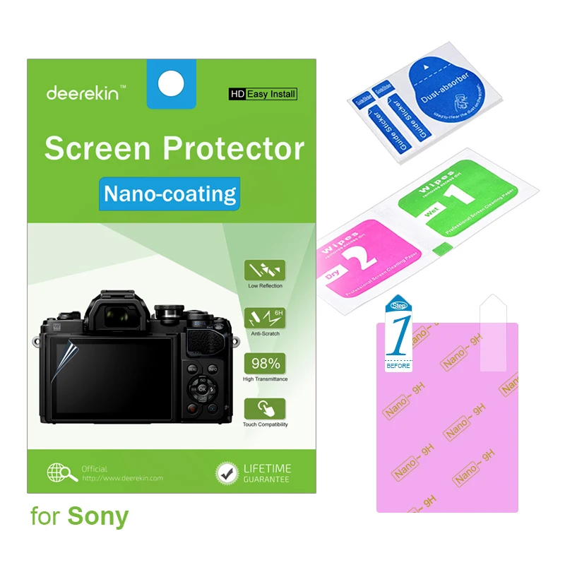 

Deerekin HD Nano-coating Screen Protector for Sony Alpha A7II A7III / A7RII / A7RIII / ILCE-7M2 / ILCE-7RM2 / A9 A77II