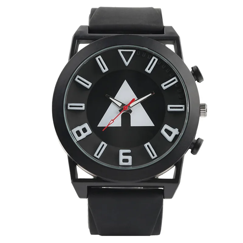 Creative Fashion Triangle Shape Pattern Round Dial Two Styles Men