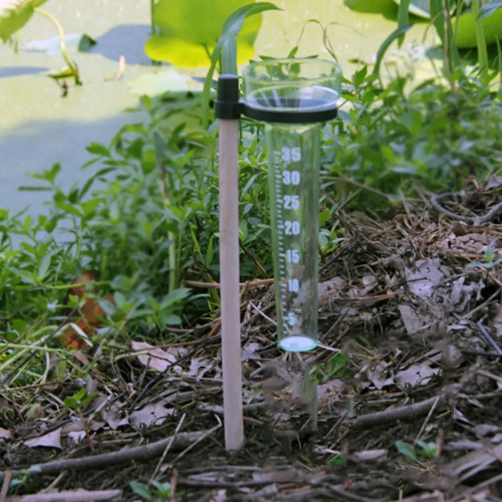 Rain Gauge Garden Outdoor Single Type Rain Observation Record