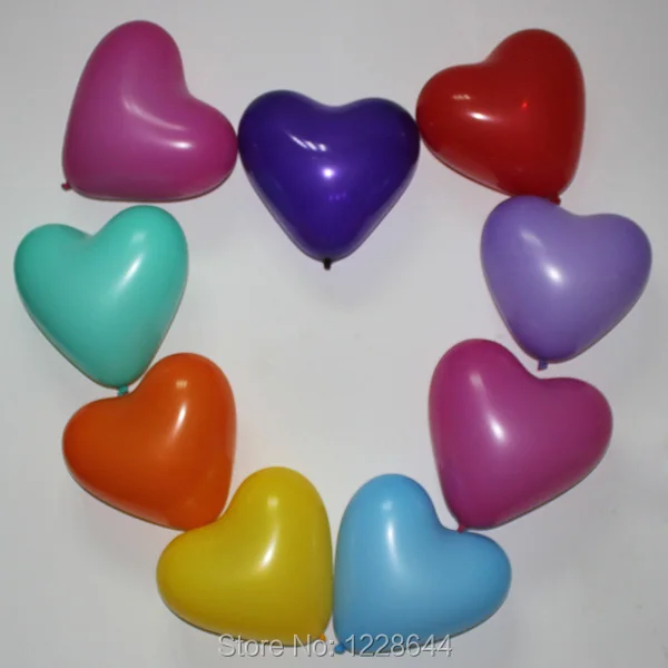Воздушные шары для влюбленных в форме сердца хорошего качества 3g Свадебные украшения Размер 10 дюймов hebei резиновая фабрика выход Быстрая