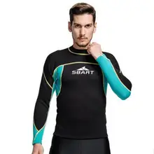 SBART 2 мм Wetsuit рубашка для мужчин s неопреновые футболки гидрокостюмы для серфинга Топ для мужчин Дайвинг Плавание футболка серфинга с Длинным Рукавом Рашгард