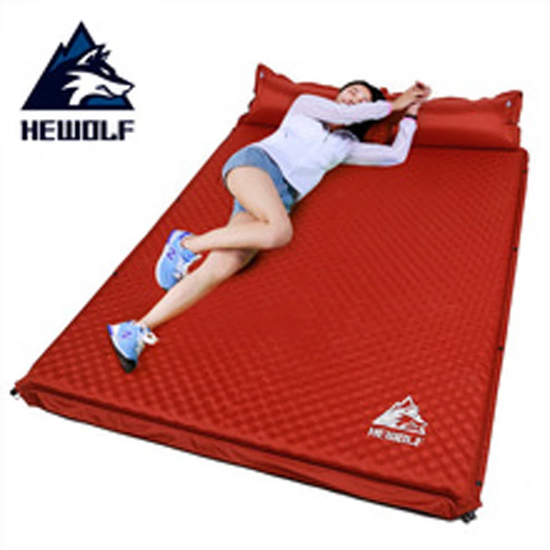 Niet genoeg Vergelijking Verschillende goederen Hewolf Automatic Inflatable Mattress 2 Persons Outdoor Camping Thick 5cm  sleeping pad Camping Mat Bed Mattress inflatable bed|Camping Mat| -  AliExpress