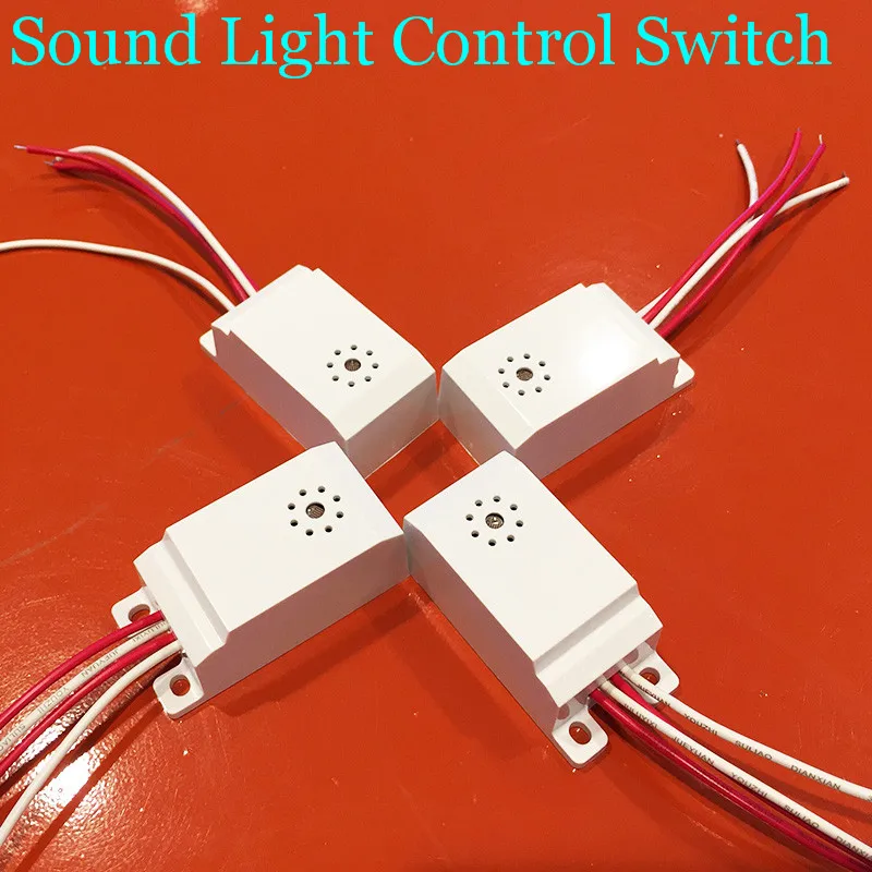 

Corridor intelligent sensor delay switch Absorb dome light four line acoustic device LED voice-control light-operated switch