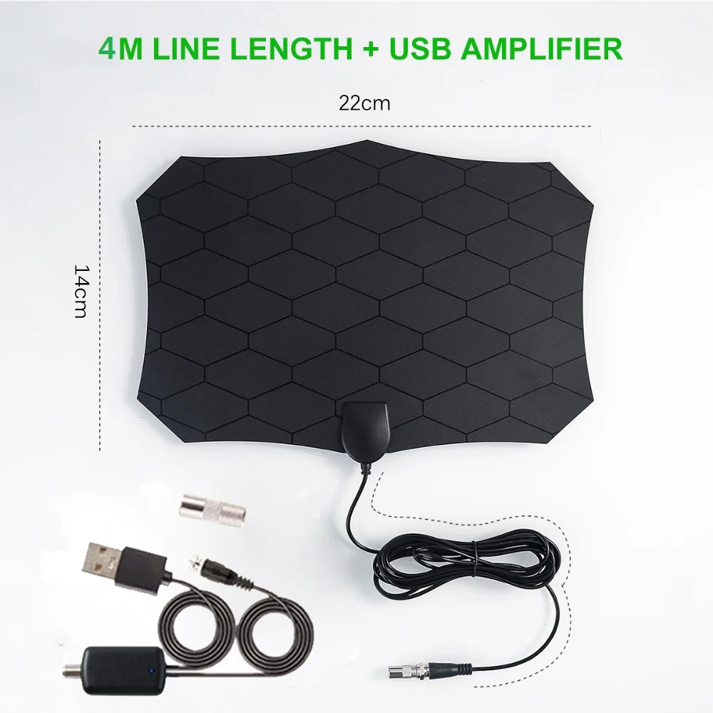 Indoor Satellite signal receiver Digital TV Antenna 200 Mile HDTV