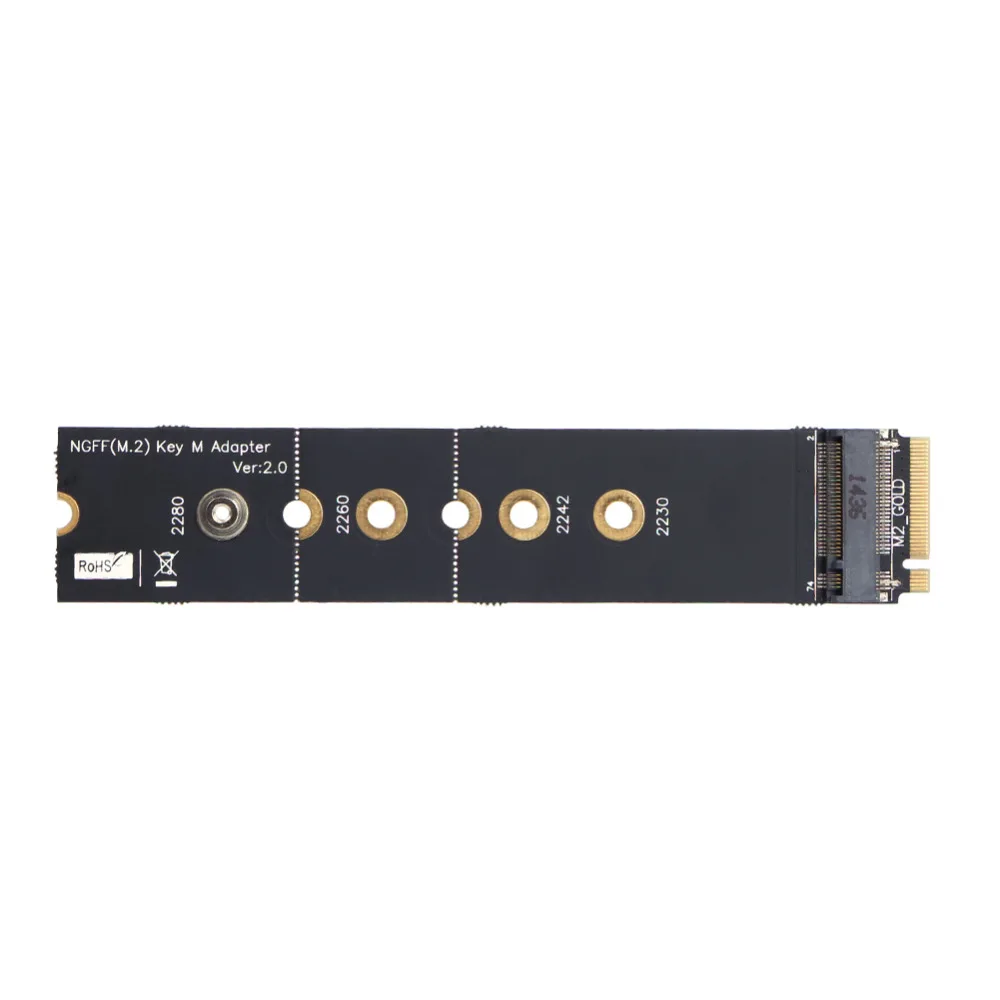 Гибкий 4 слойный PCI E Express M.2 NGFF M удлинитель ключа адаптер конвертер с винтовым