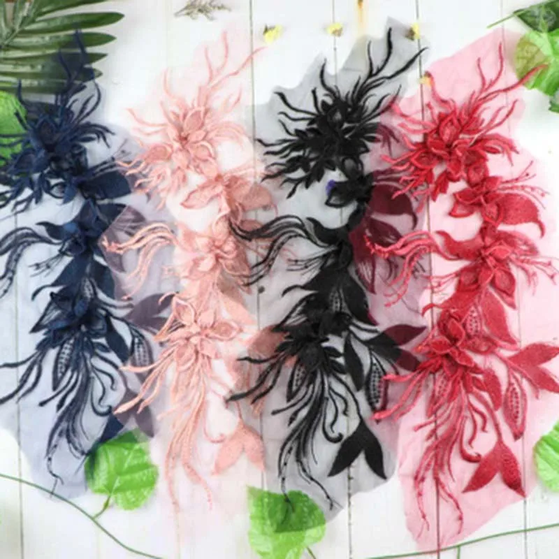 Винтажная футболка с цветочной вышивкой Qipao сетчатая и кружевная вышивка джинсы