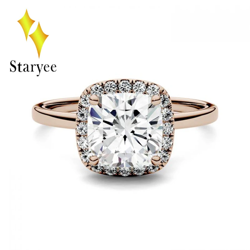 Certified 1.3CT VS DEF COLVARD COLVARD Moissanite Halo Engagement Ring For Women Jewerly 14K Solid White Gold Diamond Ring