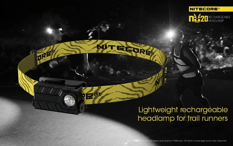 Nitecore nu20 360 люмен Перезаряжаемые Cree XP-G2 S3 LED для наружной кемпинга с Перезаряжаемые литий-ионная фары фонарик