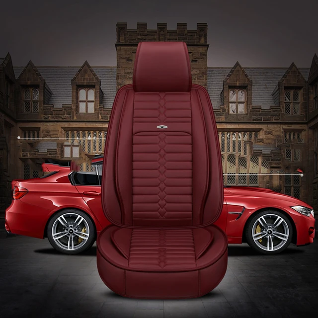 Car Travel Pu Leather Universal Auto Car Seat Covers 4 Color Seat Cover Car Interior For bmw e46 ...