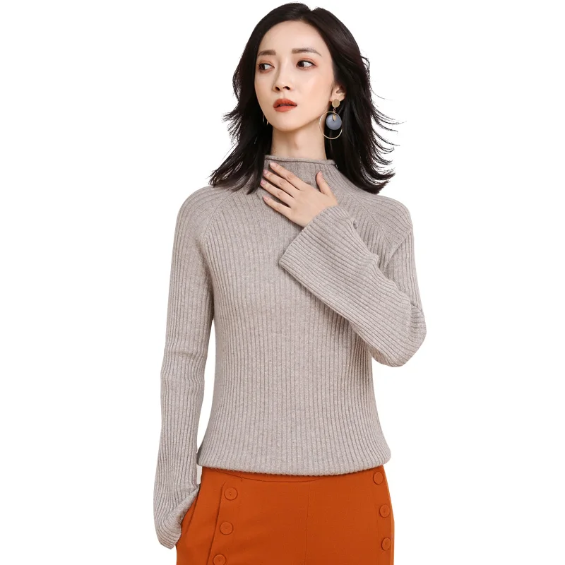 DILLY FASHION winter women rib knitting cashmere wool sweater- GML7236 | Женская одежда