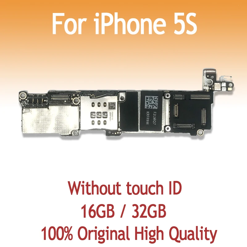 16 ГБ 32 64 оригинальная материнская плата для iPhone 5S без отпечатков пальцев