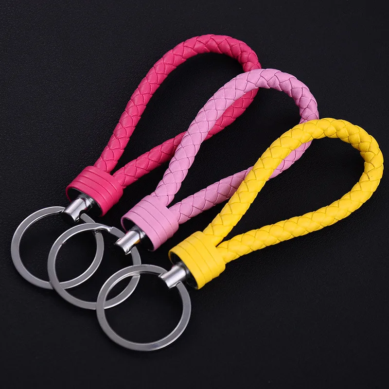 Fashion Lanyard braided cord car Key Chain Holder handmade Bag/Purse