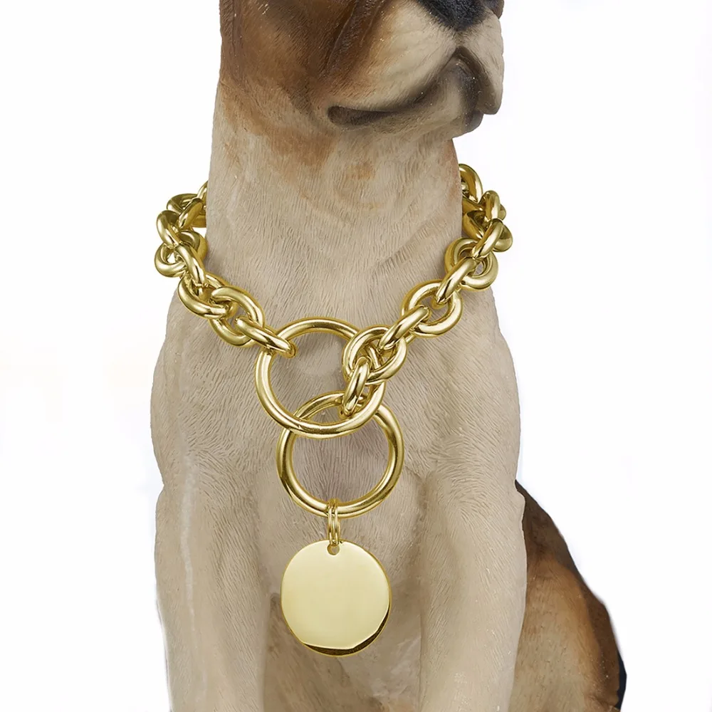 New Design Slip Choke Dog Collar Stainless Steel Chain With Heavy Duty