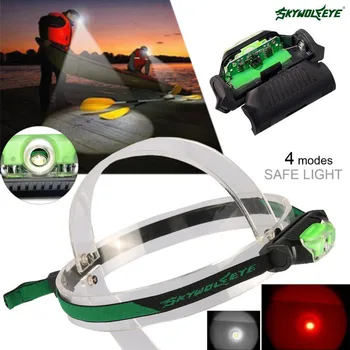 

3500lm XPE led headlamp 4 modes cycling head lamp White+red light waterproof headlamp aa/14500 battery for Outdoor activities