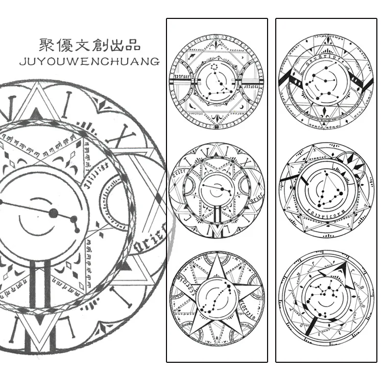 1 шт. Созвездие магический массив, процесс бронзирования и бумажная лента японский Kawaii DIYScrapbooking инструменты маскирующая лента канцелярские принадлежности