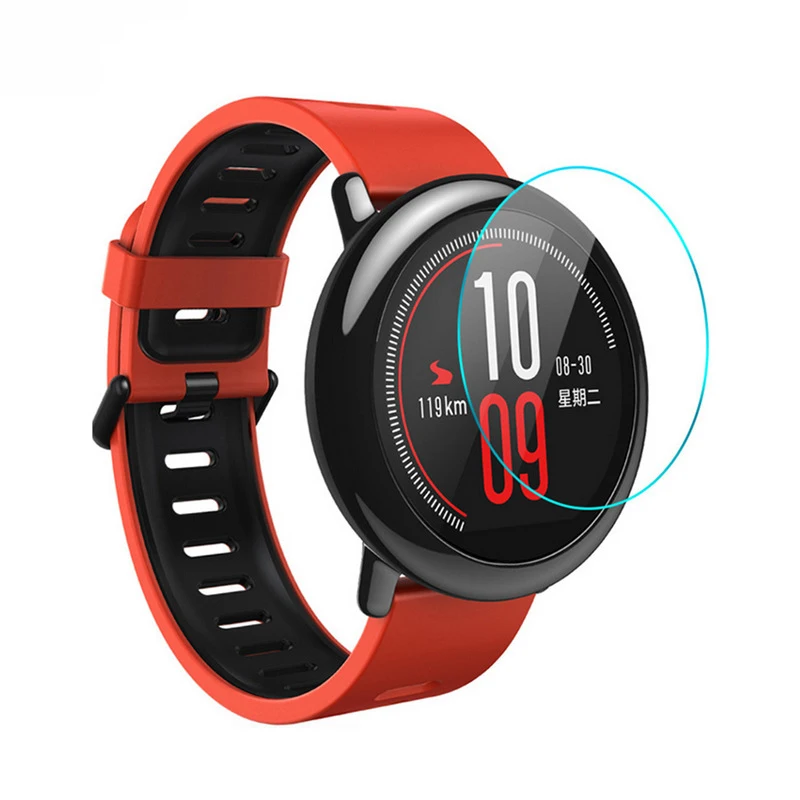 100 шт./лот для Xiaomi Huami Amazfit Pace закаленное стекло 9H Взрывозащищенная защитная пленка для экрана круглая 37 мм