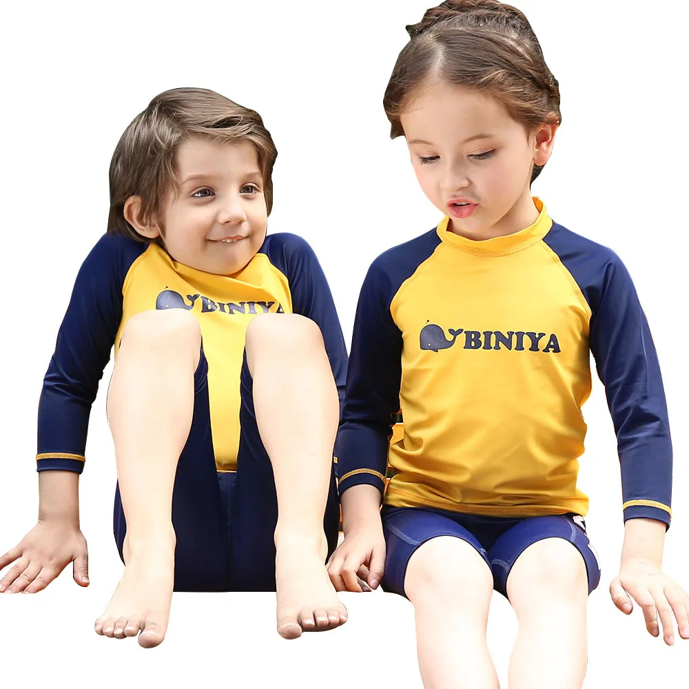 Baby Girls and Boys Rashguard Kids Swimwear Swimsuit Sun Protection