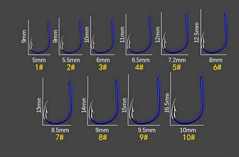2 доски/партия(40pcs_5Pairs) рыболовные крючки из высокоуглеродистой стали, полностью намотанные вручную 1#-10# чрезвычайно острые рыболовные крючки крючок с зазубриной