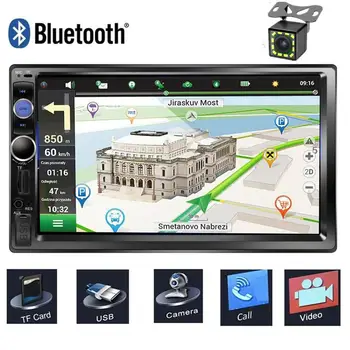 

7 inch Touch Screen Car Multimedia Player 2 Din Autoradio Bluetooth GPS Navigation Auto Radio Stereo Car DVD USB SD Rear Camera